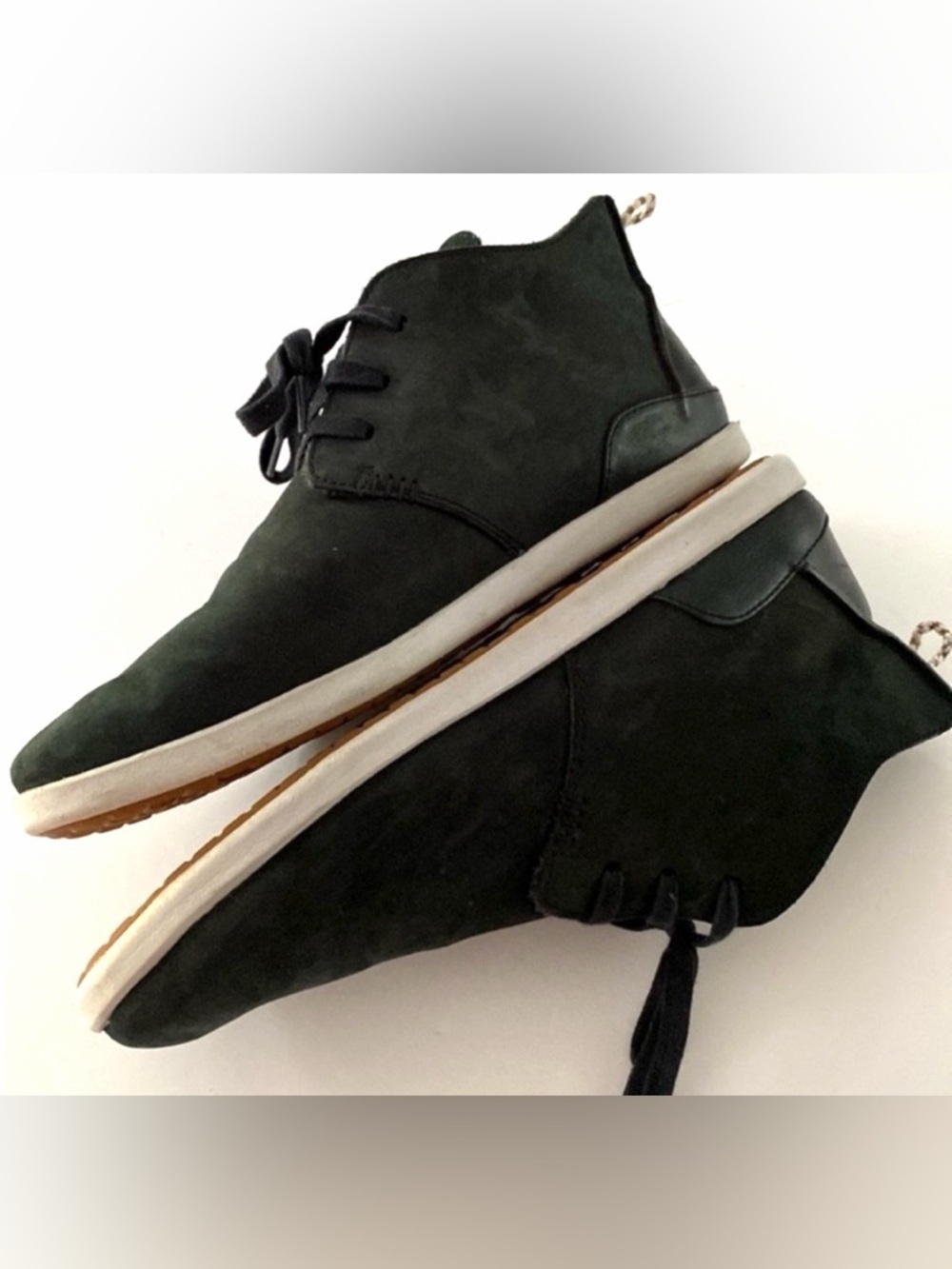 OluKai Men’s Shoes Hawaiiloa Manu Ihu Chukka Boots Black size 12 - Picture 11 of 13